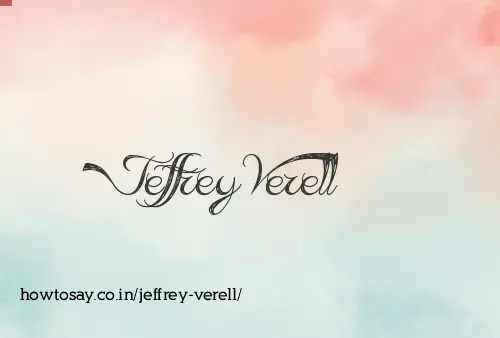 Jeffrey Verell