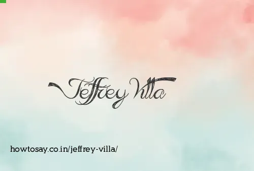 Jeffrey Villa
