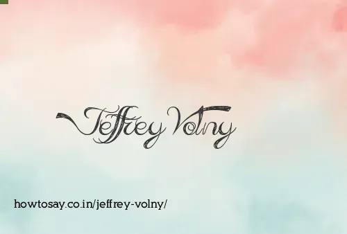 Jeffrey Volny