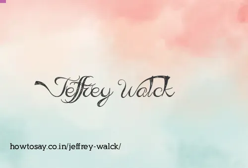 Jeffrey Walck