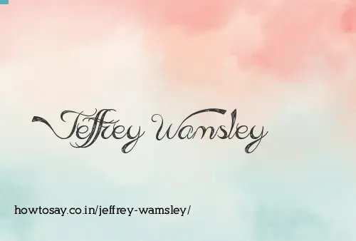 Jeffrey Wamsley