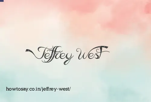 Jeffrey West