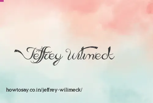 Jeffrey Wilimeck