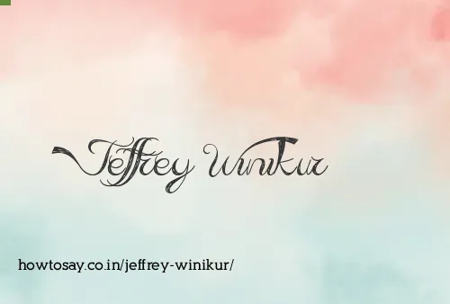 Jeffrey Winikur
