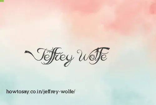 Jeffrey Wolfe