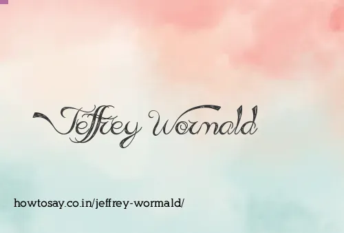 Jeffrey Wormald