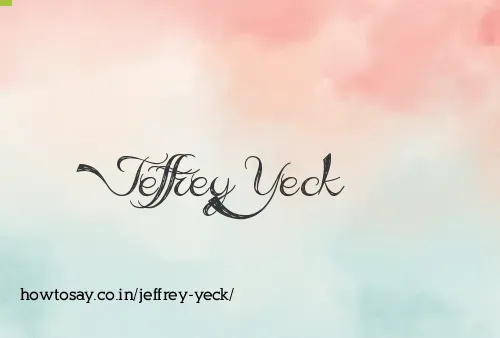 Jeffrey Yeck