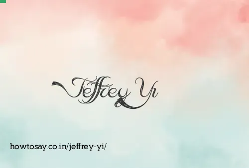 Jeffrey Yi