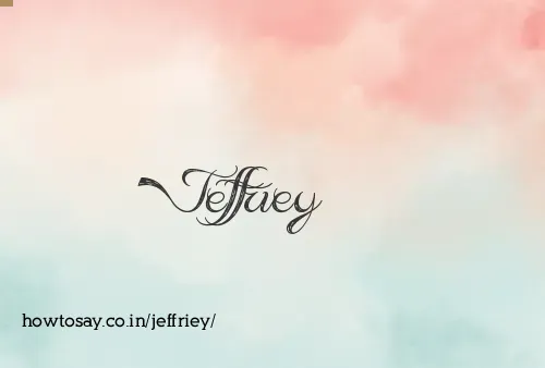Jeffriey