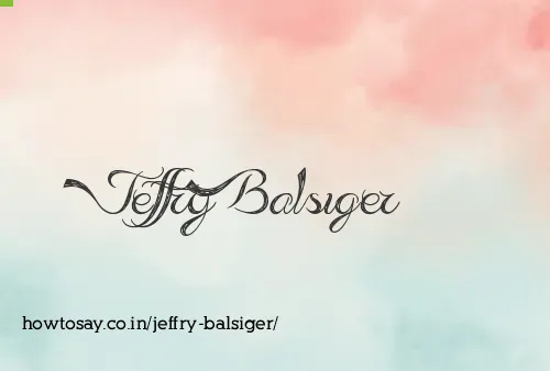 Jeffry Balsiger