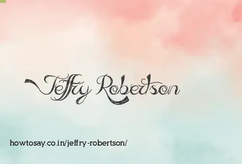 Jeffry Robertson
