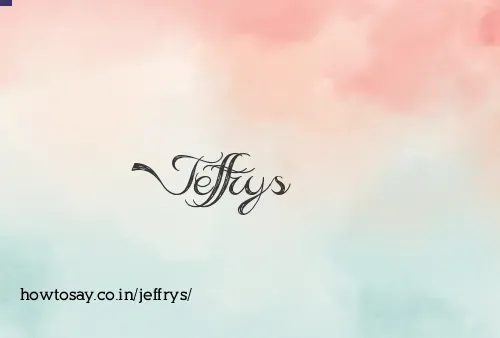 Jeffrys