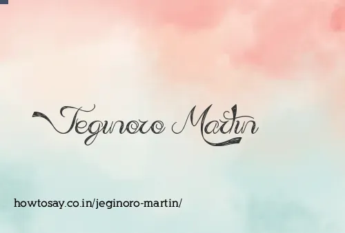 Jeginoro Martin