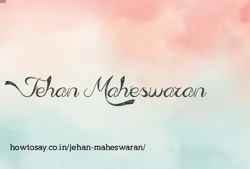 Jehan Maheswaran