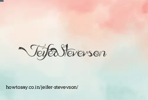 Jeifer Stevevson