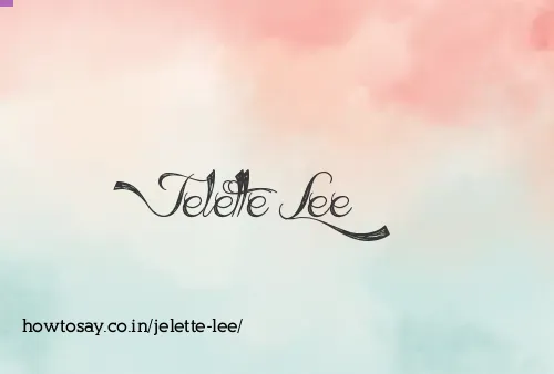 Jelette Lee