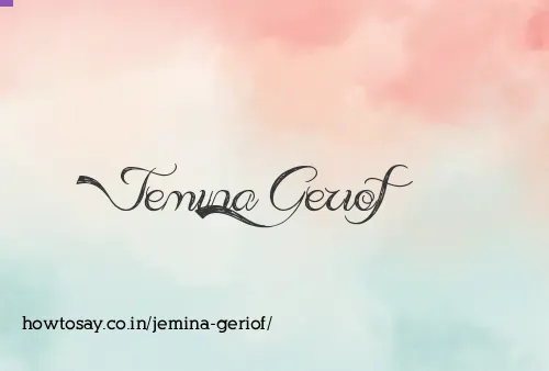 Jemina Geriof