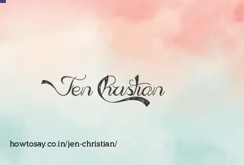 Jen Christian