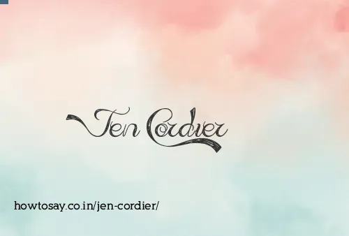 Jen Cordier
