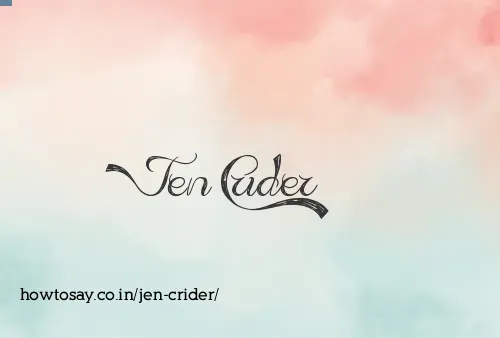 Jen Crider