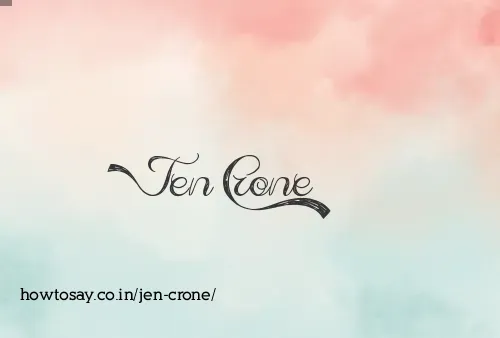 Jen Crone