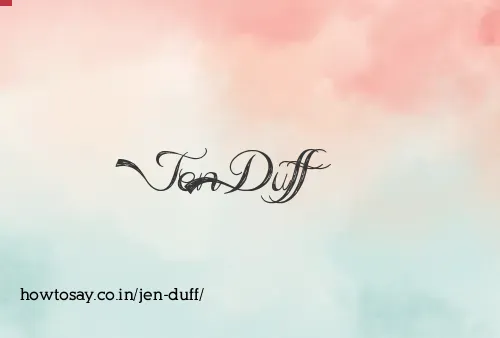 Jen Duff