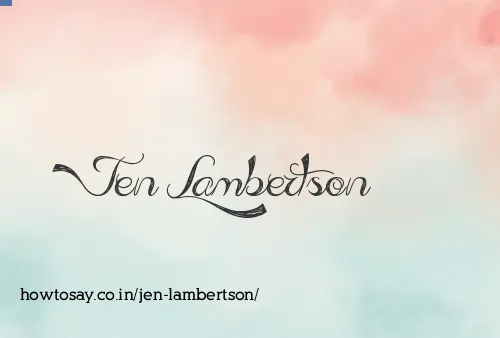 Jen Lambertson