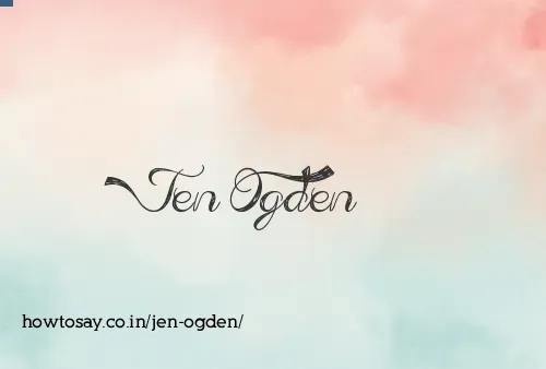 Jen Ogden
