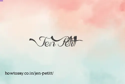 Jen Petitt