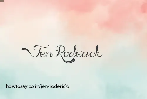 Jen Roderick