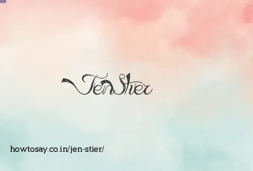 Jen Stier