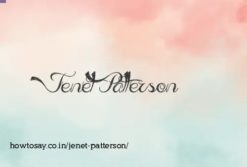 Jenet Patterson