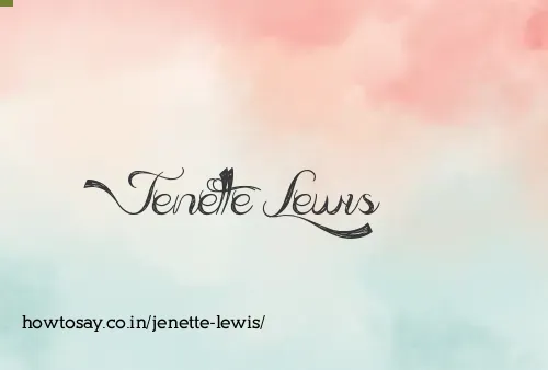 Jenette Lewis
