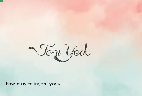 Jeni York