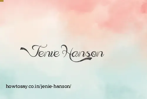 Jenie Hanson