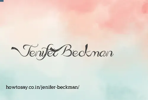 Jenifer Beckman