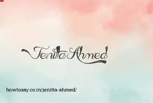Jenitta Ahmed