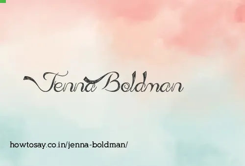 Jenna Boldman