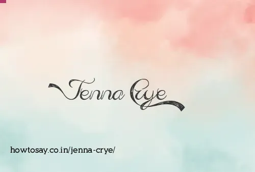 Jenna Crye