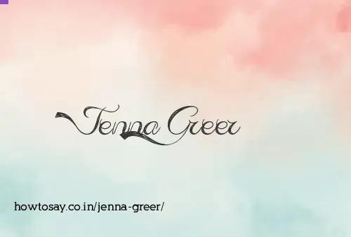 Jenna Greer
