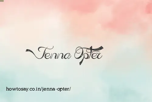 Jenna Opter