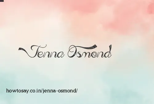 Jenna Osmond