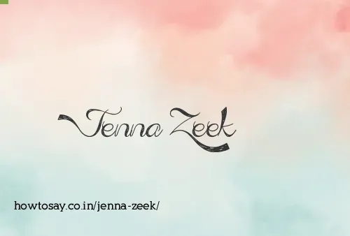 Jenna Zeek