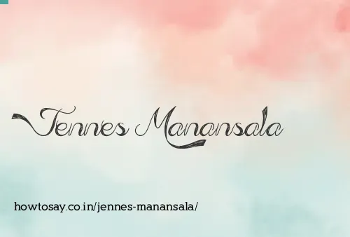 Jennes Manansala