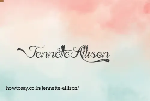 Jennette Allison