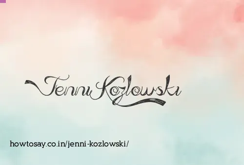 Jenni Kozlowski