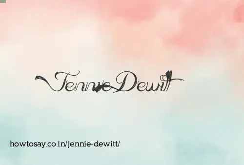 Jennie Dewitt