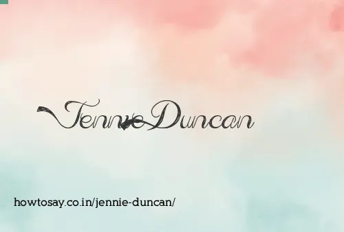 Jennie Duncan