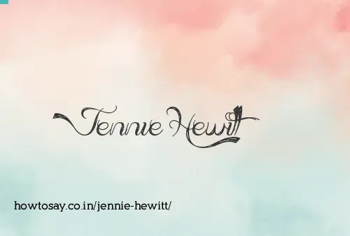 Jennie Hewitt