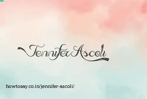Jennifer Ascoli